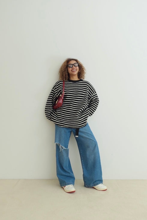 レオパードパッチボーイズデニム